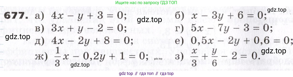 ГДЗ Алгебра, 7 класс Учебник, авторы: Никольский Сергей Михайлович, Потапов Михаил Константинович, Решетников Николай Николаевич, Шевкин Александр Владимирович, издательство Просвещение, Москва, 2019 - 2022, страница 185, номер 677, Условие