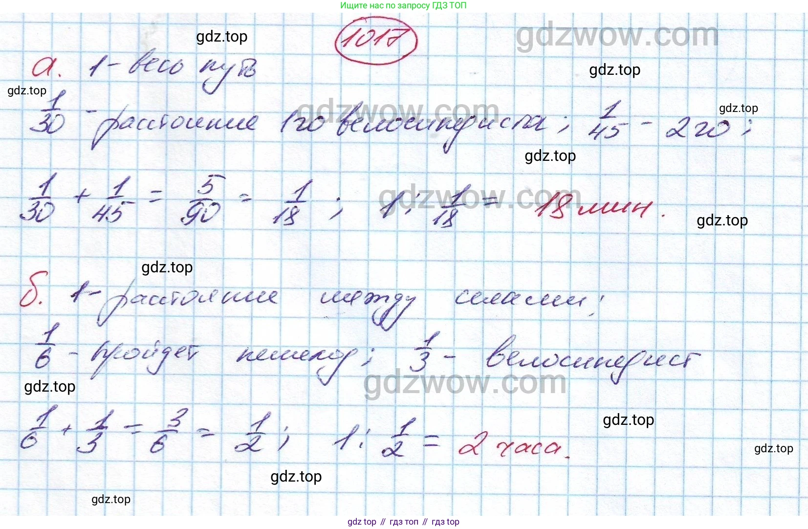 ГДЗ Алгебра, 7 класс Учебник, авторы: Никольский Сергей Михайлович, Потапов Михаил Константинович, Решетников Николай Николаевич, Шевкин Александр Владимирович, издательство Просвещение, Москва, 2019 - 2022, страница 256, номер 1017, Решение 5