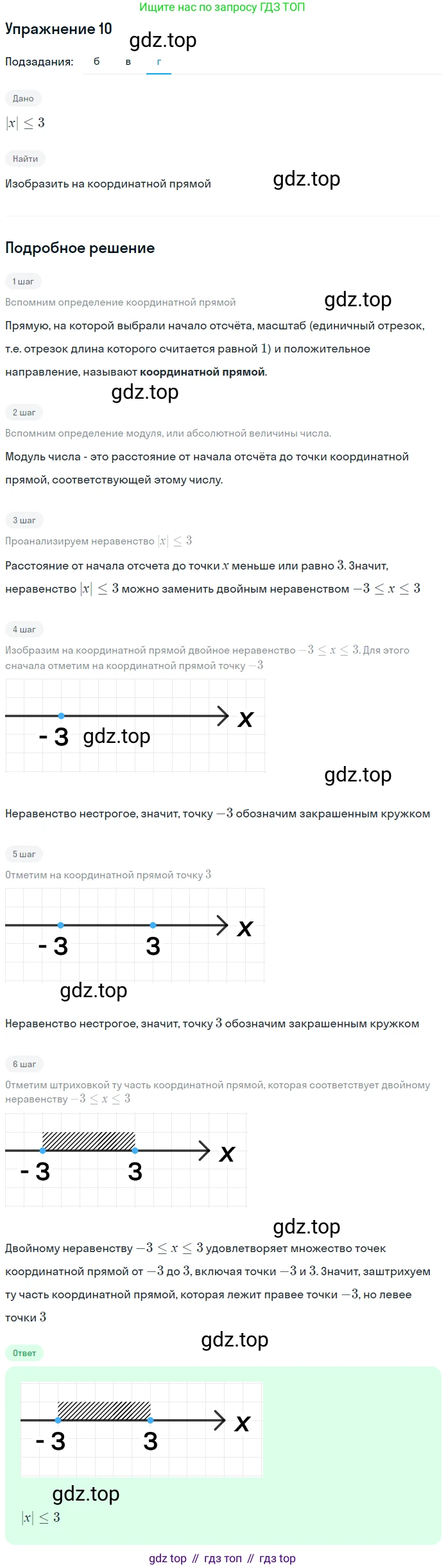 Алгебра, 7 класс рабочая тетрадь, авторы: Ключникова Елена Михайловна, Комиссарова Ирина Владимировна, издательство Экзамен, Москва, 2017, белого цвета, страница 18, номер 10, Решение 1 (продолжение 3)