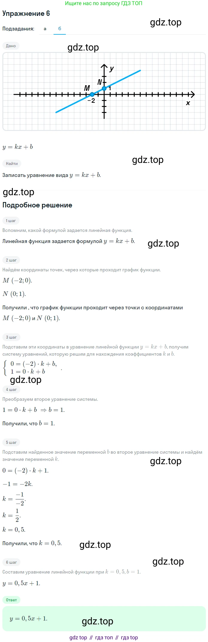 Алгебра, 7 класс рабочая тетрадь, авторы: Ключникова Елена Михайловна, Комиссарова Ирина Владимировна, издательство Экзамен, Москва, 2017, белого цвета, страница 51, номер 6, Решение 1 (продолжение 2)