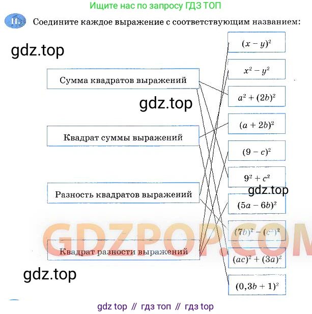 Алгебра, 7 класс рабочая тетрадь, авторы: Ключникова Елена Михайловна, Комиссарова Ирина Владимировна, издательство Экзамен, Москва, 2017, белого цвета, страница 101, номер 11, Решение 3