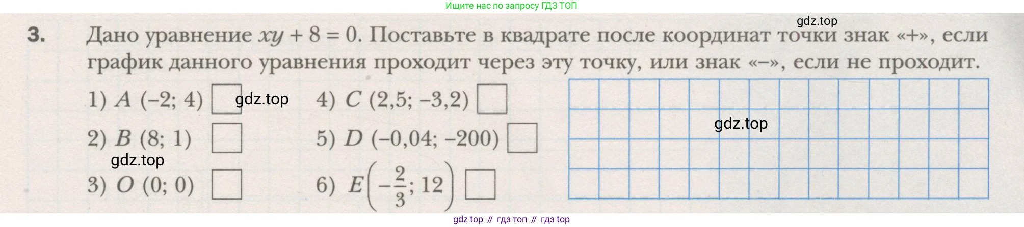 ГДЗ Алгебра, 7 класс рабочая тетрадь, авторы: Мерзляк Аркадий Григорьевич, Полонский Виталий Борисович, Якир Михаил Семёнович, издательство Просвещение, Москва, 2018, страница 29, номер 3, Условие