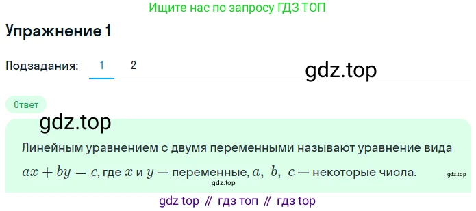 ГДЗ Алгебра, 7 класс рабочая тетрадь, авторы: Мерзляк Аркадий Григорьевич, Полонский Виталий Борисович, Якир Михаил Семёнович, издательство Просвещение, Москва, 2018, страница 35, номер 1, Решение 1