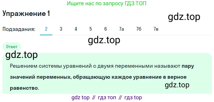 ГДЗ Алгебра, 7 класс рабочая тетрадь, авторы: Мерзляк Аркадий Григорьевич, Полонский Виталий Борисович, Якир Михаил Семёнович, издательство Просвещение, Москва, 2018, страница 44, номер 1, Решение 1 (продолжение 2)