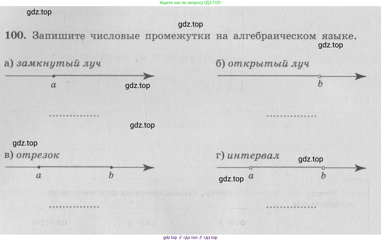 ГДЗ Алгебра, 7 класс рабочая тетрадь, авторы: Минаева Светлана Станиславовна, Рослова Лариса Олеговна, издательство Просвещение, Москва, 2018 - 2022, голубого цвета, страница 46, номер 100, Условие