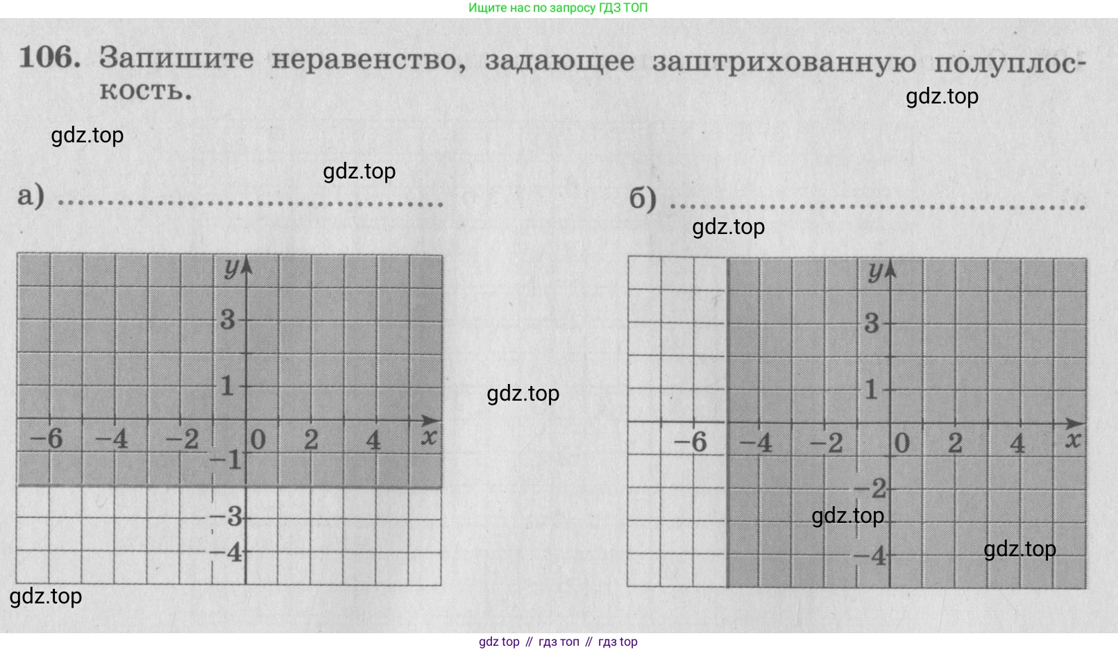 ГДЗ Алгебра, 7 класс рабочая тетрадь, авторы: Минаева Светлана Станиславовна, Рослова Лариса Олеговна, издательство Просвещение, Москва, 2018 - 2022, голубого цвета, страница 50, номер 106, Условие