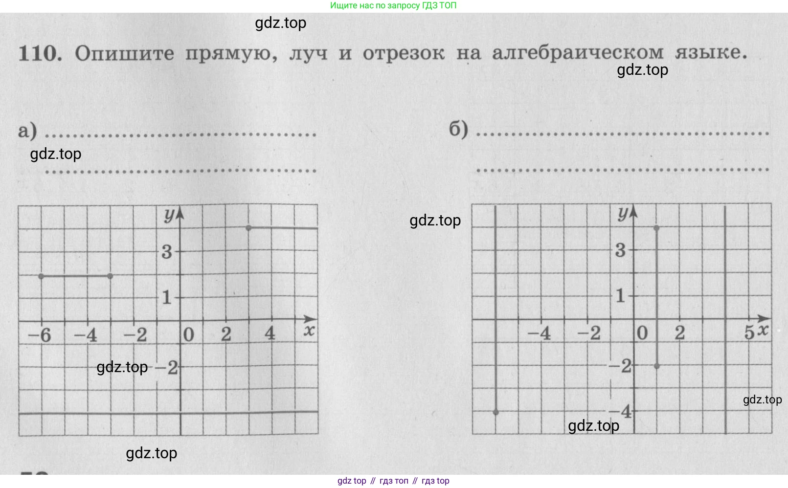 ГДЗ Алгебра, 7 класс рабочая тетрадь, авторы: Минаева Светлана Станиславовна, Рослова Лариса Олеговна, издательство Просвещение, Москва, 2018 - 2022, голубого цвета, страница 52, номер 110, Условие