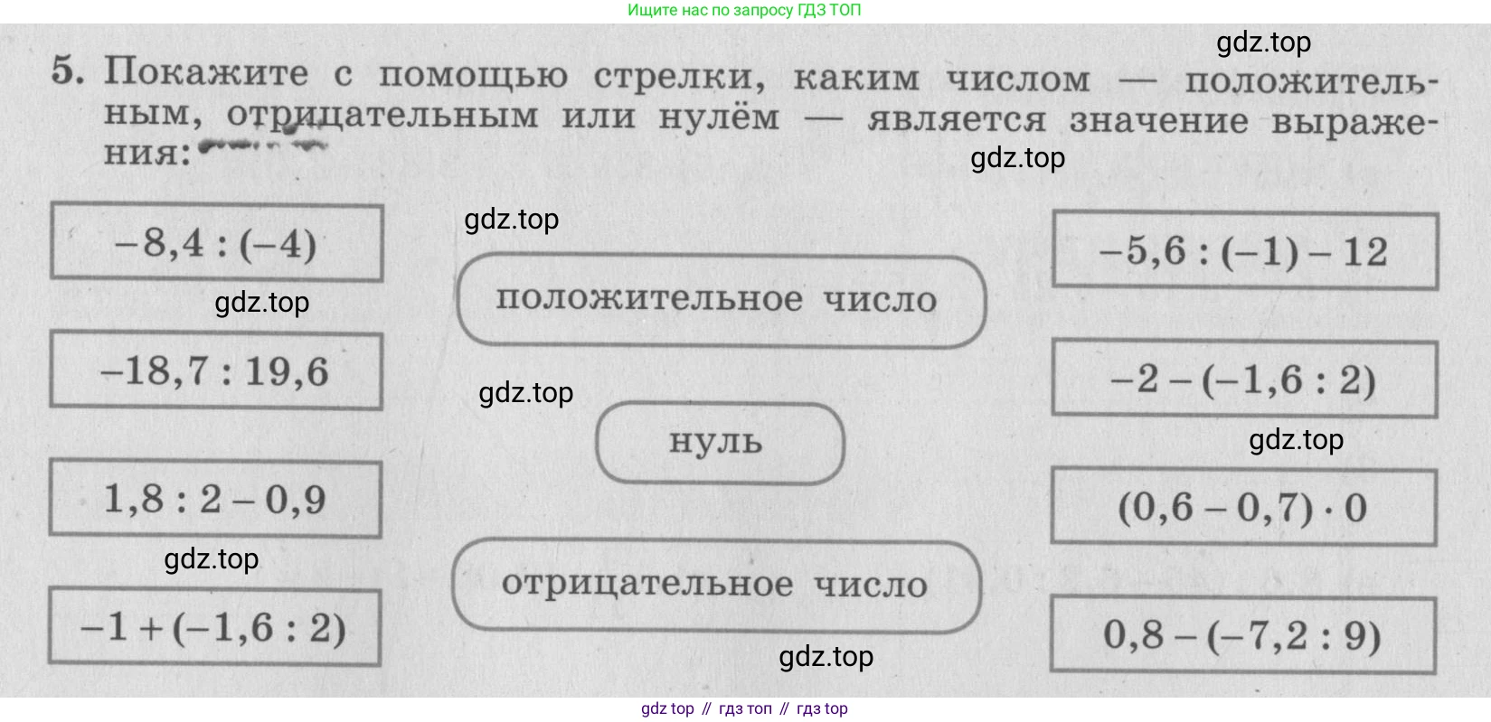 ГДЗ Алгебра, 7 класс рабочая тетрадь, авторы: Миндюк Нора Григорьевна, Шлыкова Инга Соломоновна, издательство Просвещение, Москва, 2017 - 2022, белого цвета, Часть 1, страница 6, номер 5, Условие