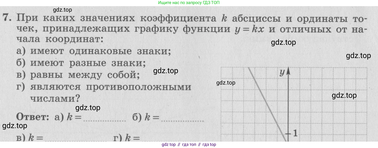 ГДЗ Алгебра, 7 класс рабочая тетрадь, авторы: Миндюк Нора Григорьевна, Шлыкова Инга Соломоновна, издательство Просвещение, Москва, 2017 - 2022, белого цвета, Часть 1, страница 62, номер 7, Условие
