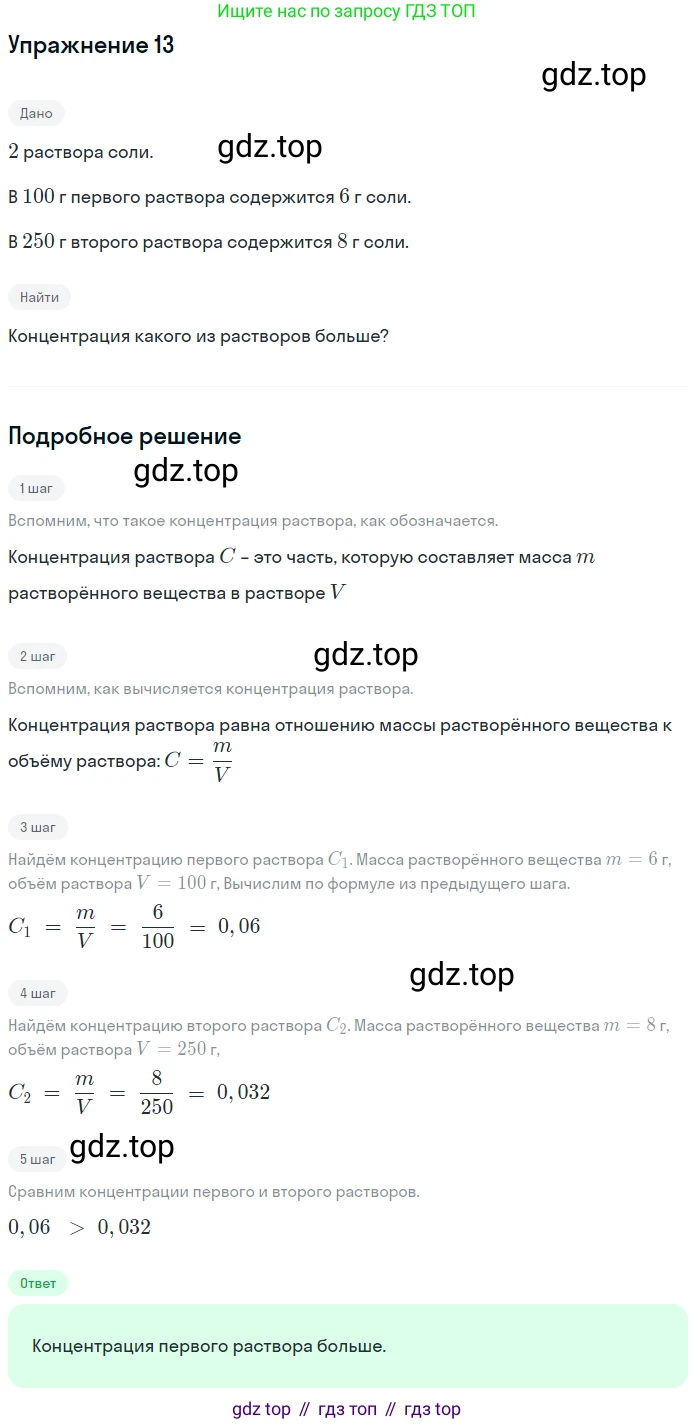 ГДЗ Алгебра, 7 класс рабочая тетрадь, авторы: Миндюк Нора Григорьевна, Шлыкова Инга Соломоновна, издательство Просвещение, Москва, 2017 - 2022, белого цвета, Часть 1, страница 15, номер 13, Решение