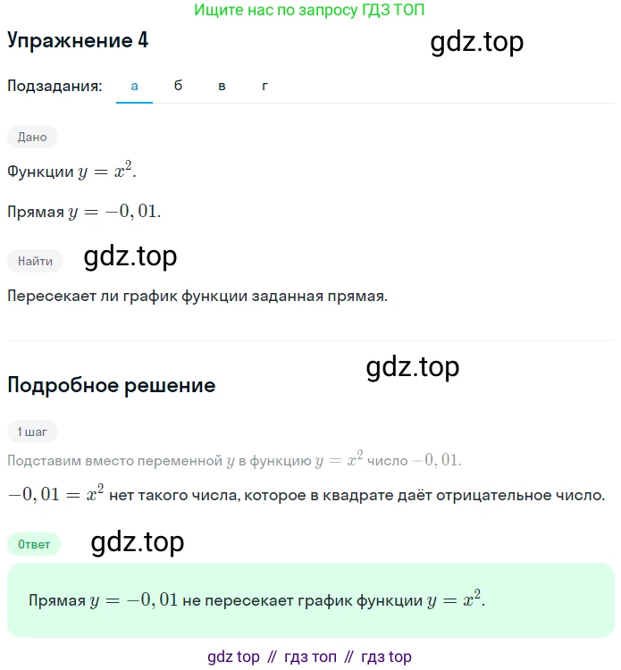 ГДЗ Алгебра, 7 класс рабочая тетрадь, авторы: Миндюк Нора Григорьевна, Шлыкова Инга Соломоновна, издательство Просвещение, Москва, 2017 - 2022, белого цвета, Часть 1, страница 91, номер 4, Решение