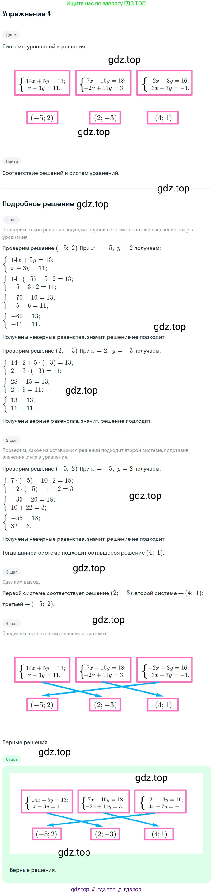 ГДЗ Алгебра, 7 класс рабочая тетрадь, авторы: Миндюк Нора Григорьевна, Шлыкова Инга Соломоновна, издательство Просвещение, Москва, 2017 - 2022, белого цвета, Часть 2, страница 88, номер 4, Решение