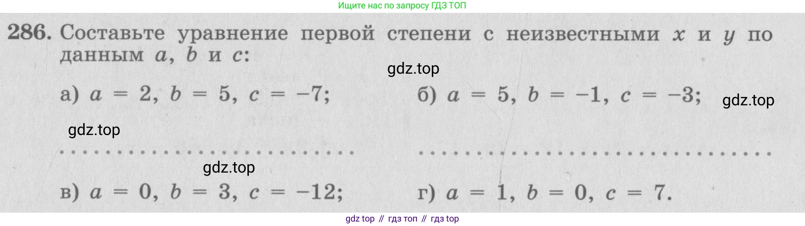ГДЗ Алгебра, 7 класс рабочая тетрадь, автор: Потапов Михаил Константинович, издательство Просвещение, Москва, 2018, Часть 2, страница 33, номер 286, Условие