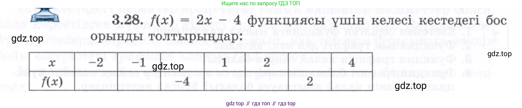 ГДЗ Алгебра, 7 класс Учебник, авторы: Шыныбеков Абдухали Насырович, Шыныбеков Данияр Абдухалиевич, издательство Атамұра, Алматы, 2017, зелёного цвета, страница 83, номер 3.28, Условие (КЗ)