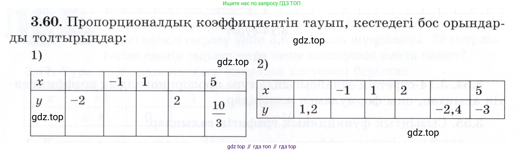 ГДЗ Алгебра, 7 класс Учебник, авторы: Шыныбеков Абдухали Насырович, Шыныбеков Данияр Абдухалиевич, издательство Атамұра, Алматы, 2017, зелёного цвета, страница 92, номер 3.60, Условие (КЗ)