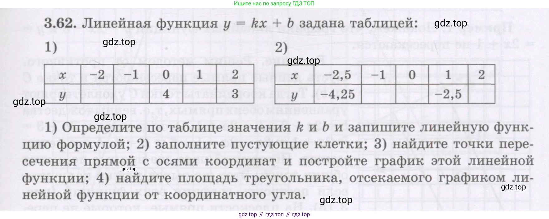 ГДЗ Алгебра, 7 класс Учебник, авторы: Шыныбеков Абдухали Насырович, Шыныбеков Данияр Абдухалиевич, издательство Атамұра, Алматы, 2017, зелёного цвета, страница 93, номер 3.62, Условие (рус)