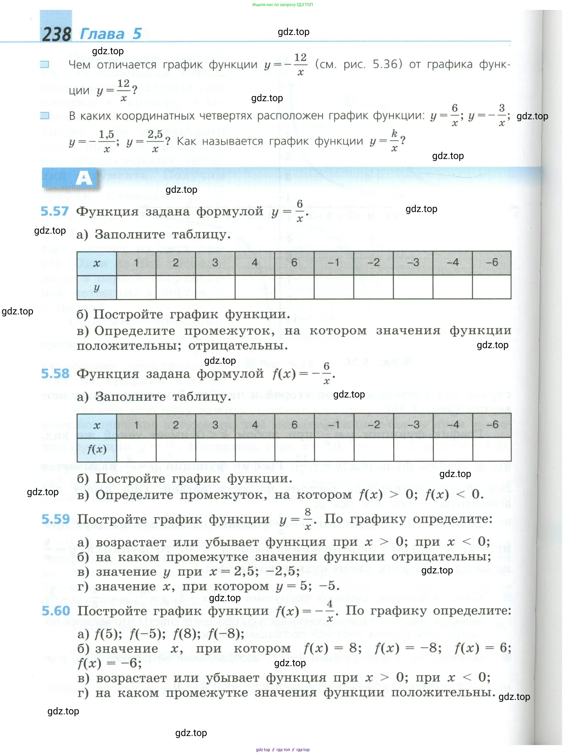 Алгебра, 8 класс Учебник, авторы: Дорофеев Георгий Владимирович, Суворова Светлана Борисовна, Бунимович Евгений Абрамович, Кузнецова Людмила Викторовна, Минаева Светлана Станиславовна, Рослова Лариса Олеговна, издательство Просвещение, Москва, 2023, белого цвета, страница 238