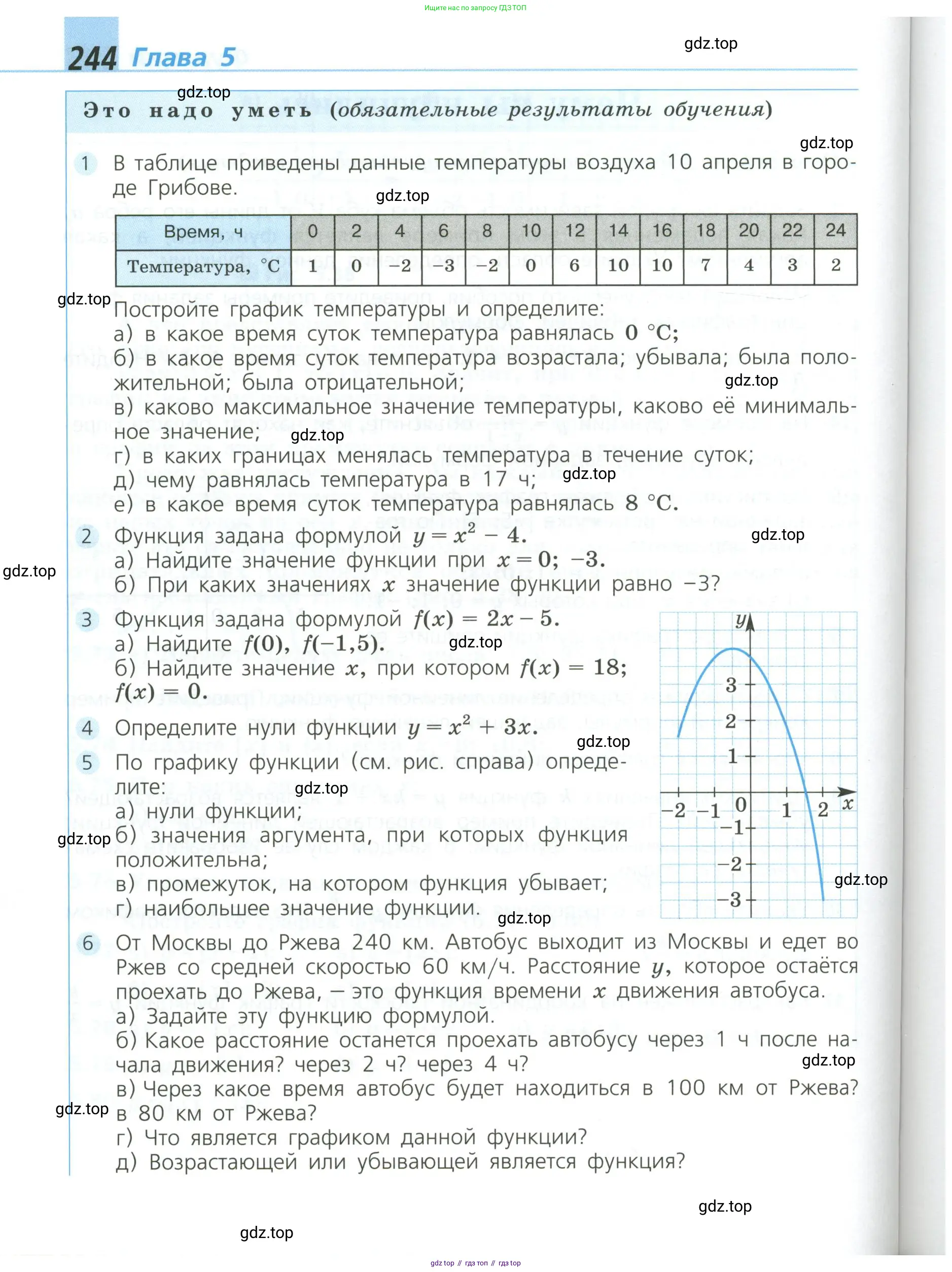 Алгебра, 8 класс Учебник, авторы: Дорофеев Георгий Владимирович, Суворова Светлана Борисовна, Бунимович Евгений Абрамович, Кузнецова Людмила Викторовна, Минаева Светлана Станиславовна, Рослова Лариса Олеговна, издательство Просвещение, Москва, 2023, белого цвета, страница 244