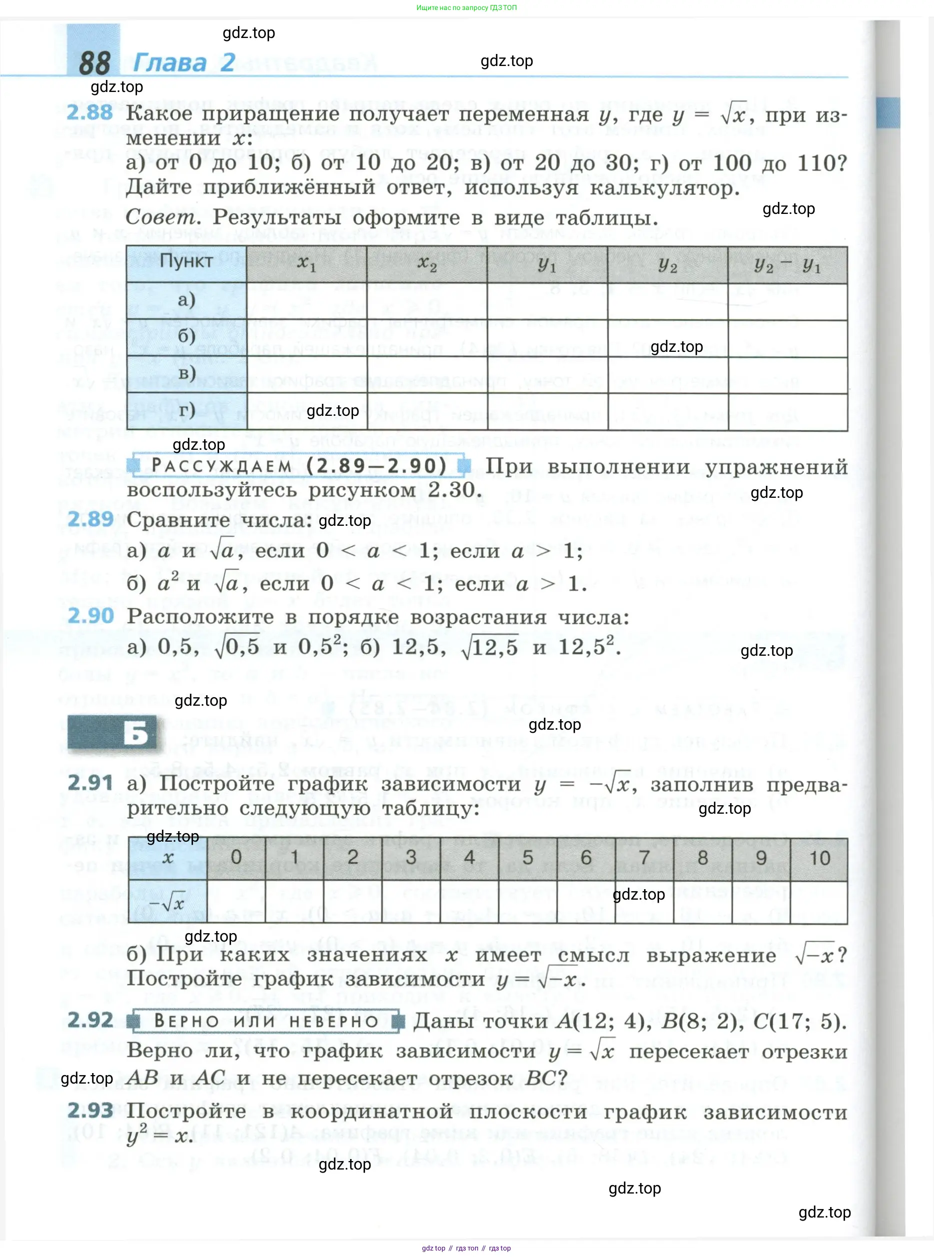Алгебра, 8 класс Учебник, авторы: Дорофеев Георгий Владимирович, Суворова Светлана Борисовна, Бунимович Евгений Абрамович, Кузнецова Людмила Викторовна, Минаева Светлана Станиславовна, Рослова Лариса Олеговна, издательство Просвещение, Москва, 2023, белого цвета, страница 88