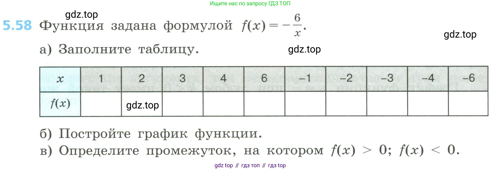 Алгебра, 8 класс Учебник, авторы: Дорофеев Георгий Владимирович, Суворова Светлана Борисовна, Бунимович Евгений Абрамович, Кузнецова Людмила Викторовна, Минаева Светлана Станиславовна, Рослова Лариса Олеговна, издательство Просвещение, Москва, 2023, белого цвета, страница 238, номер 5.58, Условие
