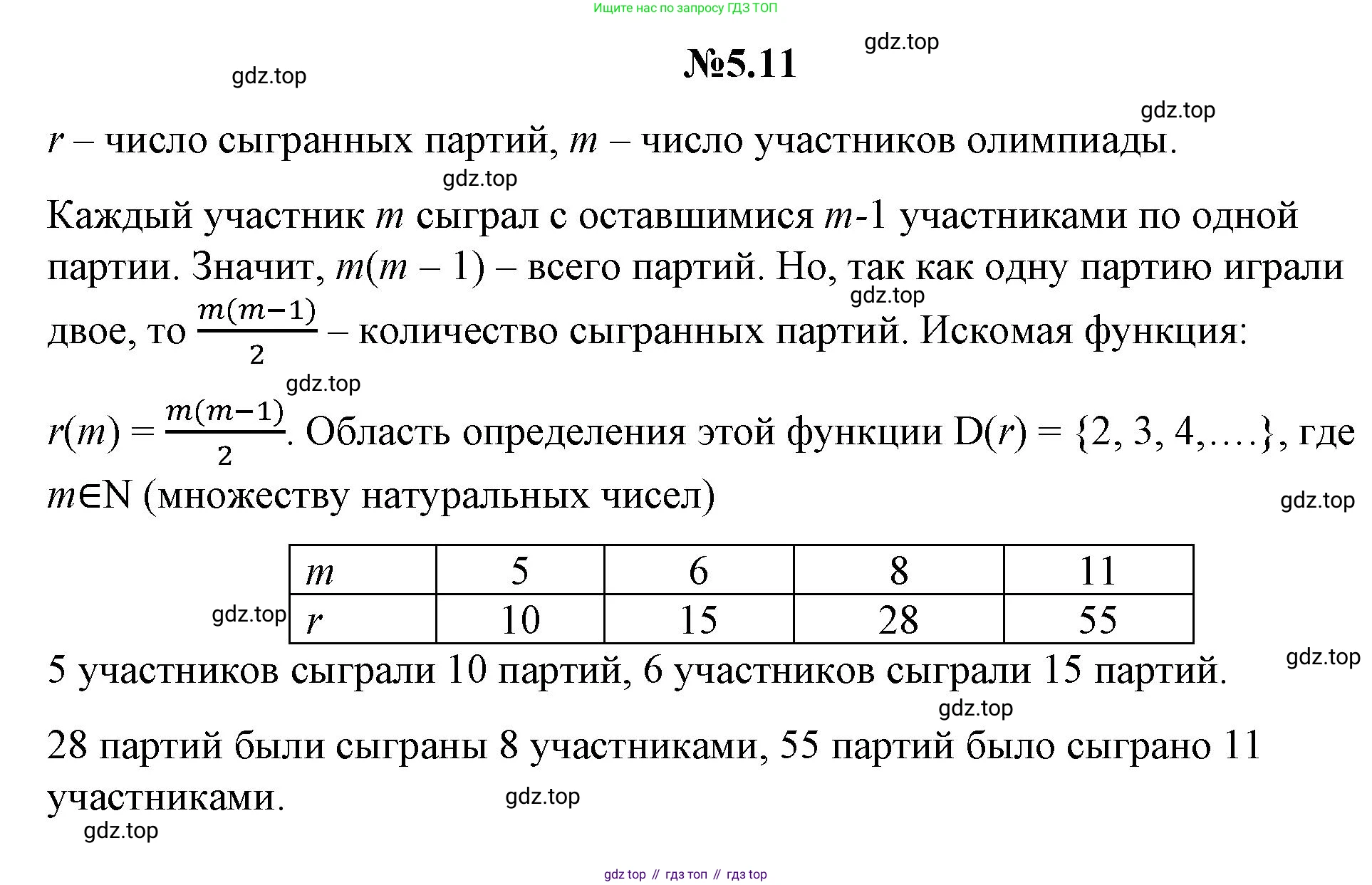 Алгебра, 8 класс Учебник, авторы: Дорофеев Георгий Владимирович, Суворова Светлана Борисовна, Бунимович Евгений Абрамович, Кузнецова Людмила Викторовна, Минаева Светлана Станиславовна, Рослова Лариса Олеговна, издательство Просвещение, Москва, 2023, белого цвета, страница 220, номер 5.11, Решение 1