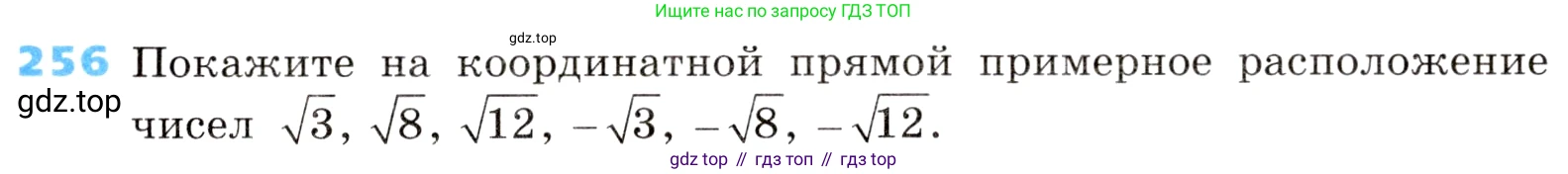 ГДЗ Алгебра, 8 класс Учебник, авторы: Дорофеев Георгий Владимирович, Суворова Светлана Борисовна, Бунимович Евгений Абрамович, Кузнецова Людмила Викторовна, Минаева Светлана Станиславовна, Рослова Лариса Олеговна, издательство Просвещение, Москва, 2019 - 2022, белого цвета, страница 73, номер 256, Условие