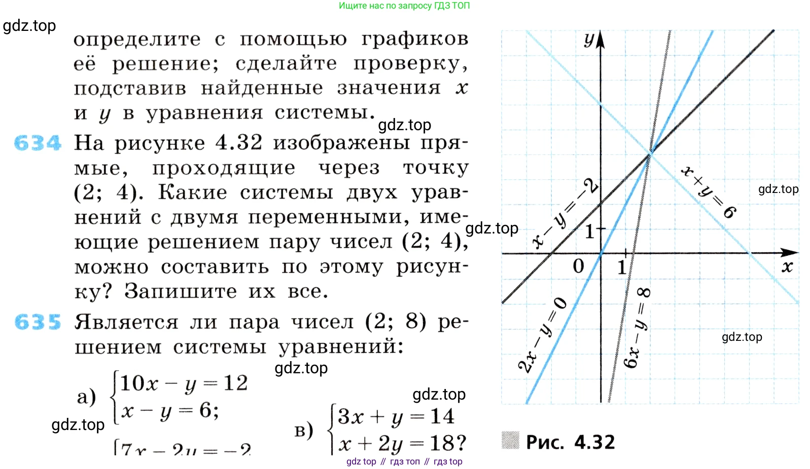 ГДЗ Алгебра, 8 класс Учебник, авторы: Дорофеев Георгий Владимирович, Суворова Светлана Борисовна, Бунимович Евгений Абрамович, Кузнецова Людмила Викторовна, Минаева Светлана Станиславовна, Рослова Лариса Олеговна, издательство Просвещение, Москва, 2019 - 2022, белого цвета, страница 195, номер 634, Условие