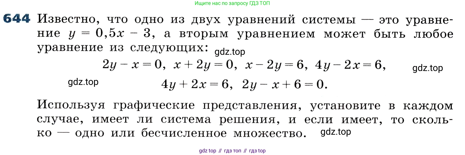 ГДЗ Алгебра, 8 класс Учебник, авторы: Дорофеев Георгий Владимирович, Суворова Светлана Борисовна, Бунимович Евгений Абрамович, Кузнецова Людмила Викторовна, Минаева Светлана Станиславовна, Рослова Лариса Олеговна, издательство Просвещение, Москва, 2019 - 2022, белого цвета, страница 196, номер 644, Условие