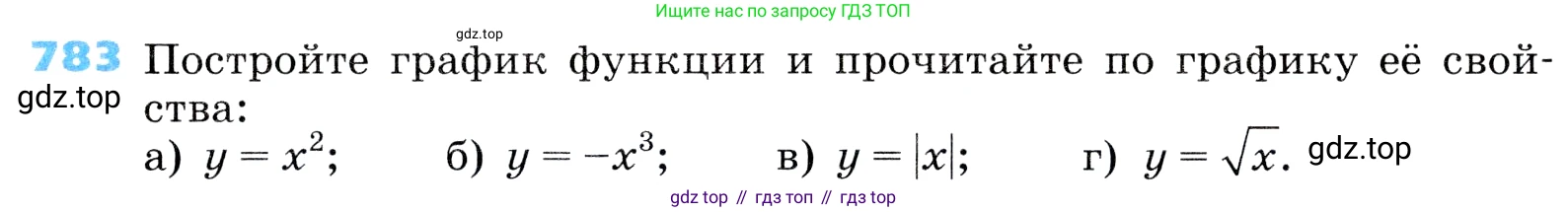 ГДЗ Алгебра, 8 класс Учебник, авторы: Дорофеев Георгий Владимирович, Суворова Светлана Борисовна, Бунимович Евгений Абрамович, Кузнецова Людмила Викторовна, Минаева Светлана Станиславовна, Рослова Лариса Олеговна, издательство Просвещение, Москва, 2019 - 2022, белого цвета, страница 253, номер 783, Условие
