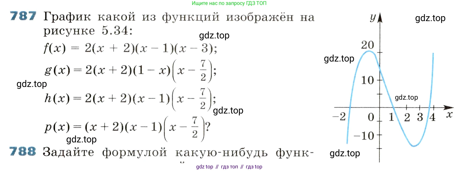 ГДЗ Алгебра, 8 класс Учебник, авторы: Дорофеев Георгий Владимирович, Суворова Светлана Борисовна, Бунимович Евгений Абрамович, Кузнецова Людмила Викторовна, Минаева Светлана Станиславовна, Рослова Лариса Олеговна, издательство Просвещение, Москва, 2019 - 2022, белого цвета, страница 254, номер 787, Условие
