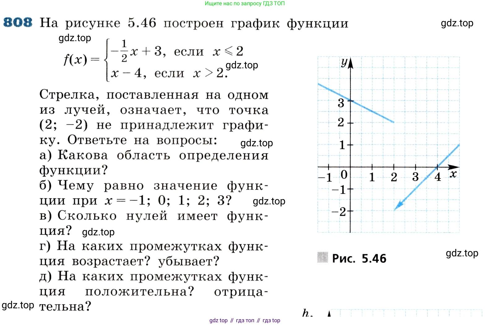 ГДЗ Алгебра, 8 класс Учебник, авторы: Дорофеев Георгий Владимирович, Суворова Светлана Борисовна, Бунимович Евгений Абрамович, Кузнецова Людмила Викторовна, Минаева Светлана Станиславовна, Рослова Лариса Олеговна, издательство Просвещение, Москва, 2019 - 2022, белого цвета, страница 263, номер 808, Условие