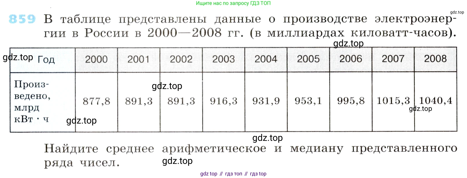 ГДЗ Алгебра, 8 класс Учебник, авторы: Дорофеев Георгий Владимирович, Суворова Светлана Борисовна, Бунимович Евгений Абрамович, Кузнецова Людмила Викторовна, Минаева Светлана Станиславовна, Рослова Лариса Олеговна, издательство Просвещение, Москва, 2019 - 2022, белого цвета, страница 286, номер 859, Условие