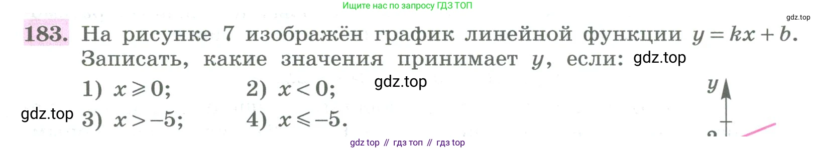ГДЗ Алгебра, 8 класс Учебник, авторы: Колягин Юрий Михайлович, Ткачева Мария Владимировна, Федорова Надежда Евгеньевна, Шабунин Михаил Иванович, издательство Просвещение, Москва, 2023, розового цвета, страница 67, номер 183, Условие