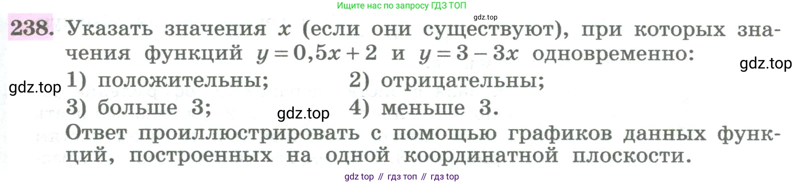 ГДЗ Алгебра, 8 класс Учебник, авторы: Колягин Юрий Михайлович, Ткачева Мария Владимировна, Федорова Надежда Евгеньевна, Шабунин Михаил Иванович, издательство Просвещение, Москва, 2023, розового цвета, страница 89, номер 238, Условие