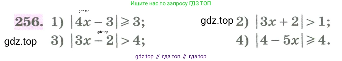 ГДЗ Алгебра, 8 класс Учебник, авторы: Колягин Юрий Михайлович, Ткачева Мария Владимировна, Федорова Надежда Евгеньевна, Шабунин Михаил Иванович, издательство Просвещение, Москва, 2023, розового цвета, страница 96, номер 256, Условие