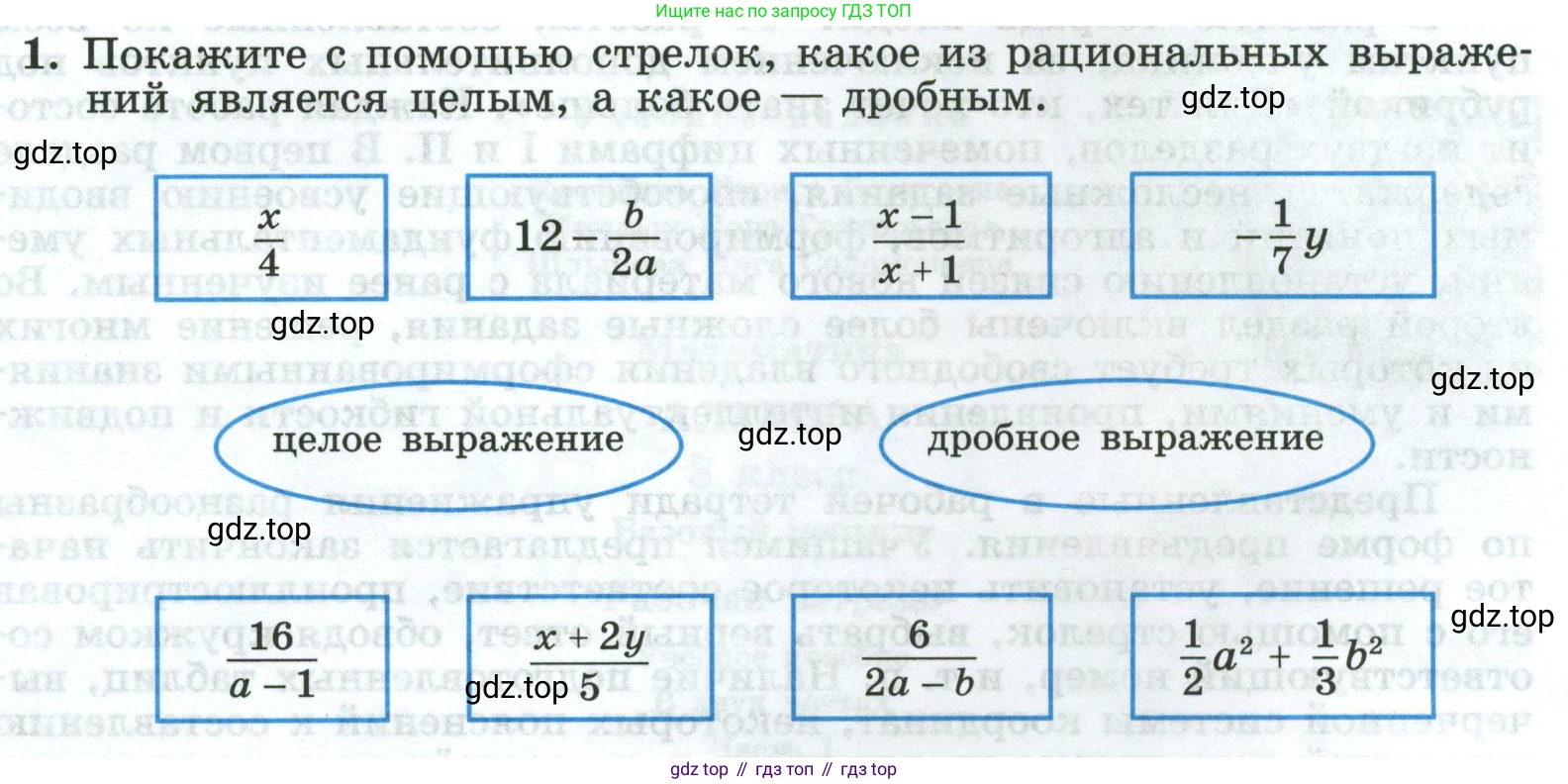 Алгебра, 8 класс рабочая тетрадь, авторы: Крайнева Лариса Борисовна, Миндюк Нора Григорьевна, Шлыкова Инга Соломоновна, издательство Просвещение, Москва, 2024, белого цвета, Часть 1, страница 4, номер 1, Условие