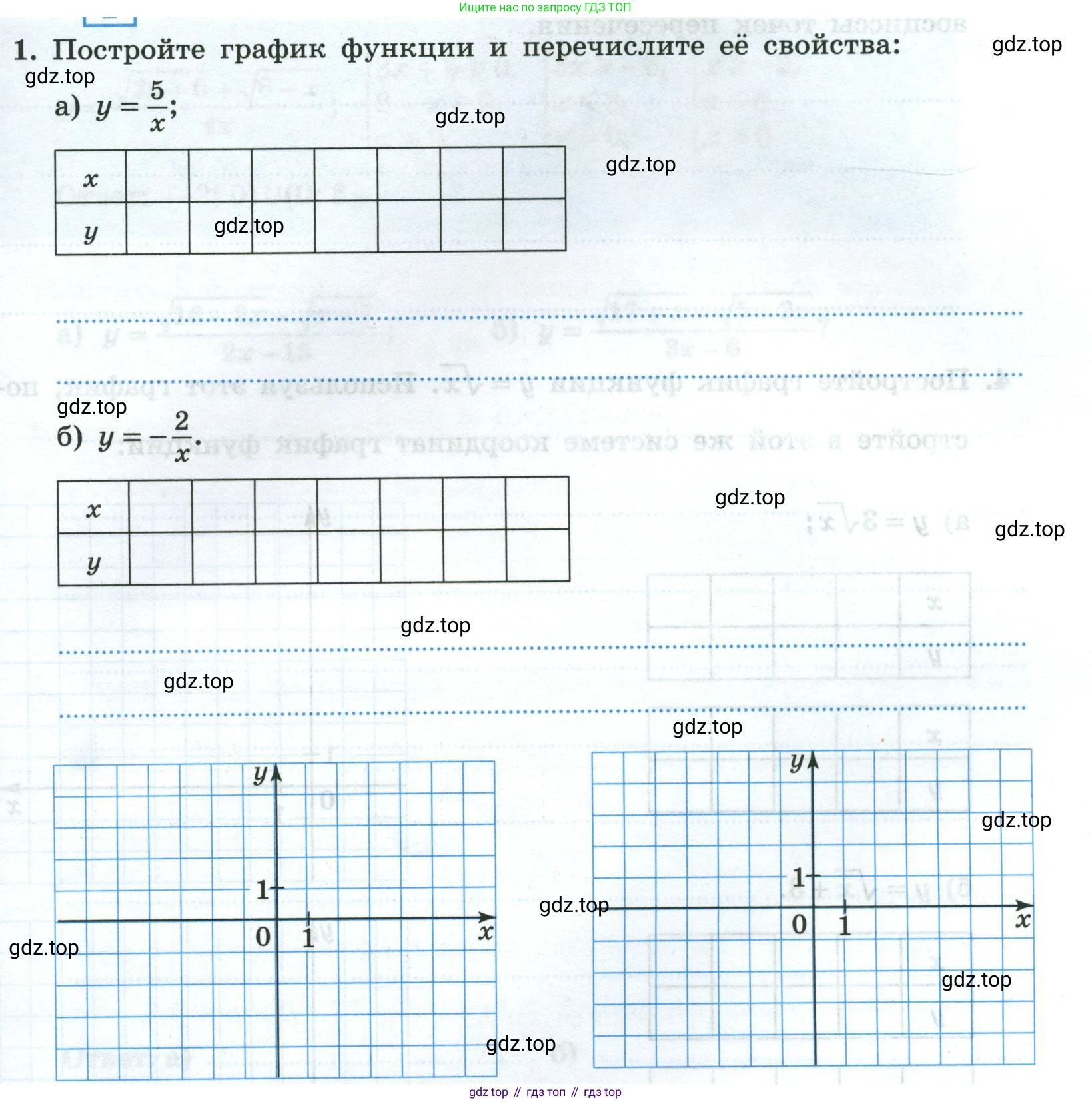 Алгебра, 8 класс рабочая тетрадь, авторы: Крайнева Лариса Борисовна, Миндюк Нора Григорьевна, Шлыкова Инга Соломоновна, издательство Просвещение, Москва, 2024, белого цвета, Часть 2, страница 101, номер 1, Условие