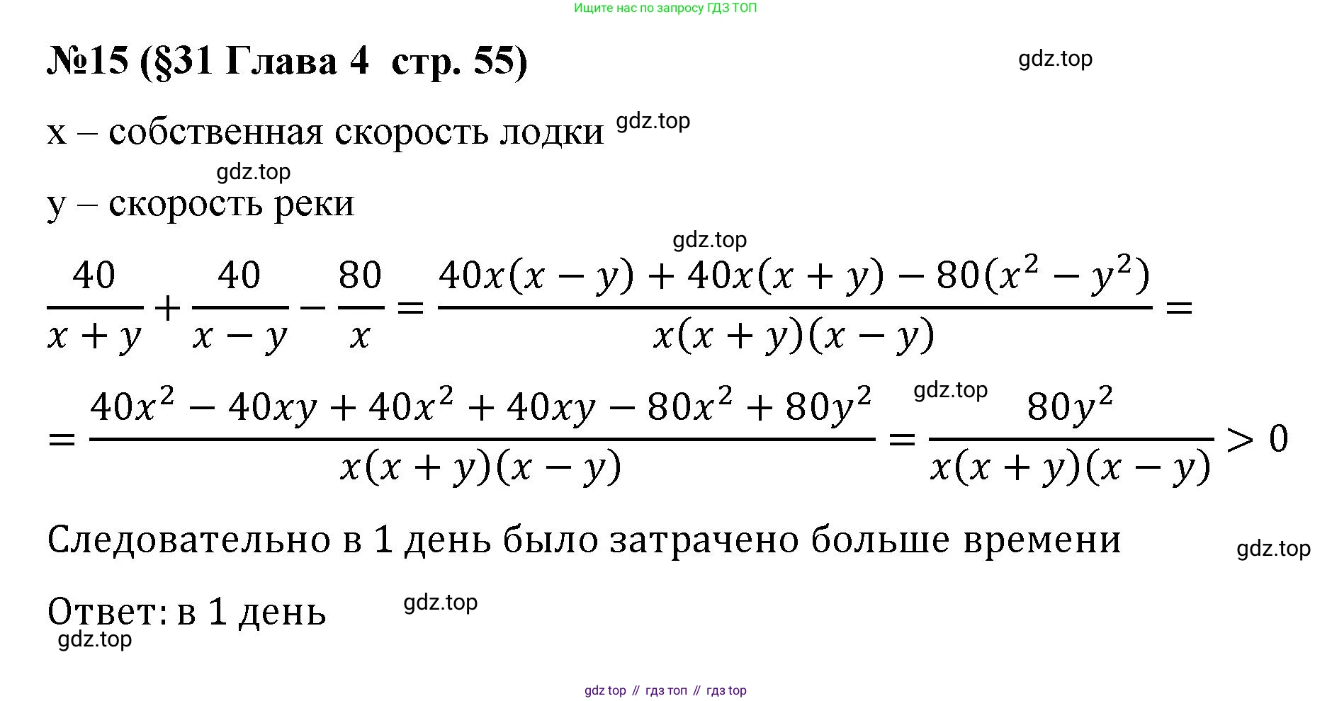 Алгебра, 8 класс рабочая тетрадь, авторы: Крайнева Лариса Борисовна, Миндюк Нора Григорьевна, Шлыкова Инга Соломоновна, издательство Просвещение, Москва, 2024, белого цвета, Часть 2, страница 55, номер 15, Решение