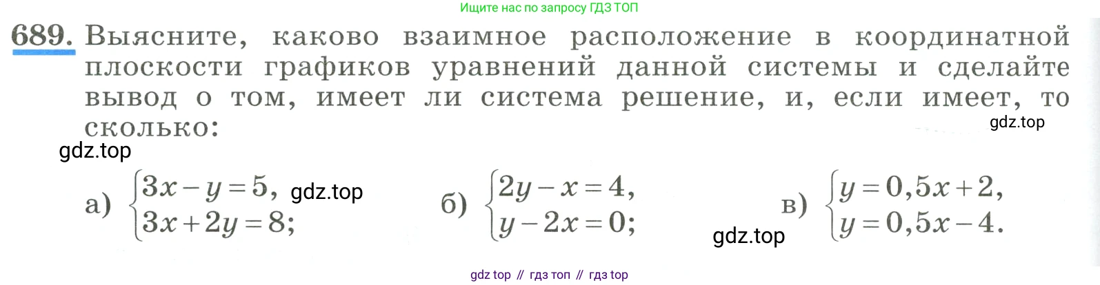 ГДЗ Алгебра, 8 класс Учебник, авторы: Макарычев Юрий Николаевич, Миндюк Нора Григорьевна, Нешков Константин Иванович, Суворова Светлана Борисовна, издательство Просвещение, Москва, 2023, белого цвета, страница 162, номер 689, Условие