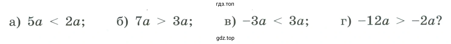 Каков знак числа а