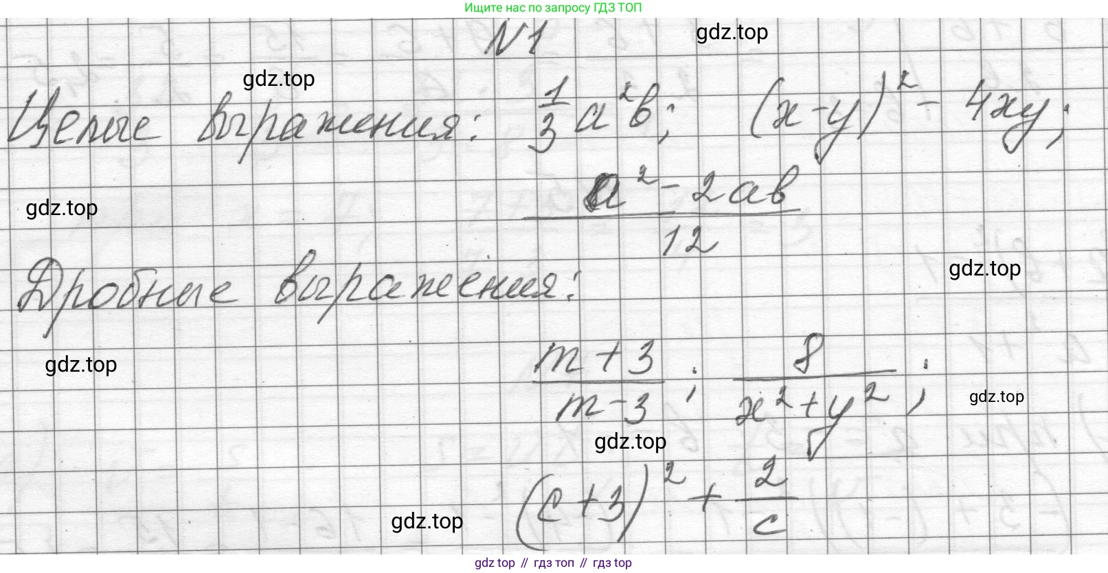 ГДЗ Алгебра, 8 класс Учебник, авторы: Макарычев Юрий Николаевич, Миндюк Нора Григорьевна, Нешков Константин Иванович, Суворова Светлана Борисовна, издательство Просвещение, Москва, 2023, белого цвета, страница 7, номер 1, Решение