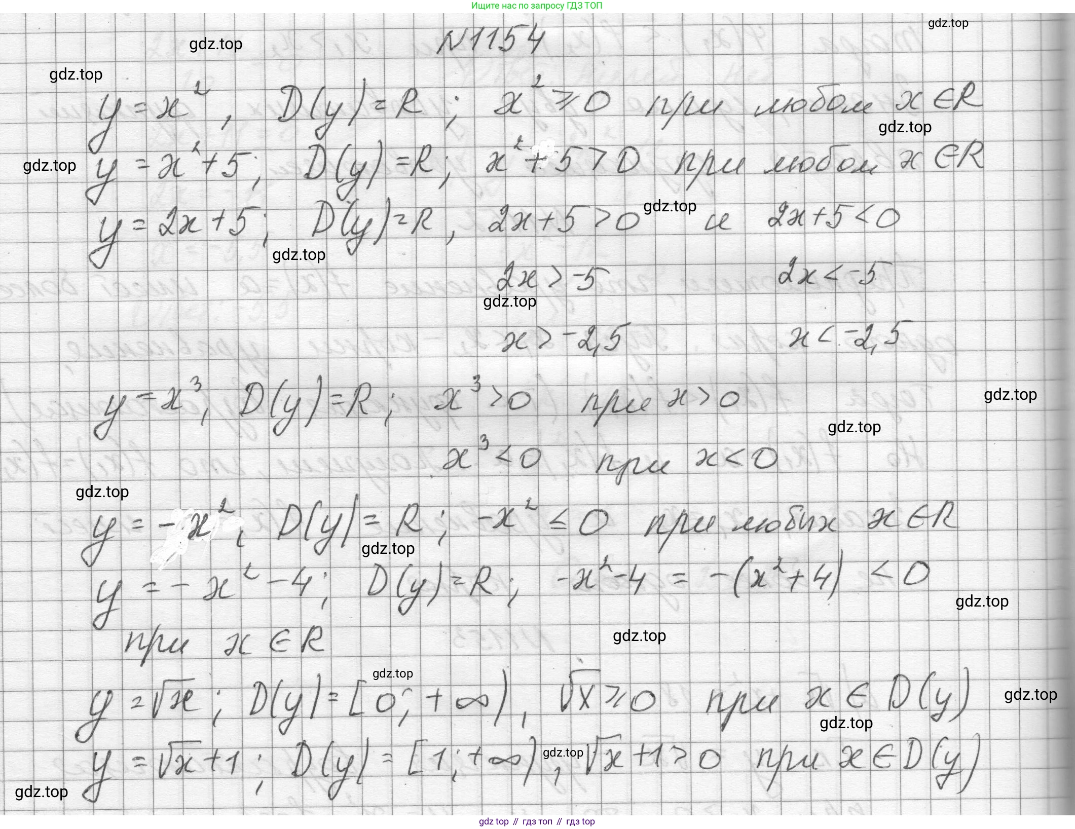 ГДЗ Алгебра, 8 класс Учебник, авторы: Макарычев Юрий Николаевич, Миндюк Нора Григорьевна, Нешков Константин Иванович, Суворова Светлана Борисовна, издательство Просвещение, Москва, 2023, белого цвета, страница 258, номер 1154, Решение
