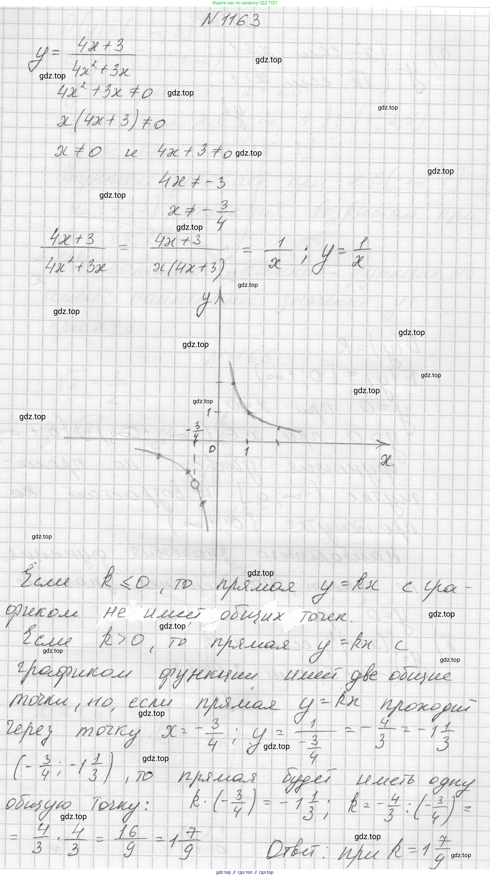 ГДЗ Алгебра, 8 класс Учебник, авторы: Макарычев Юрий Николаевич, Миндюк Нора Григорьевна, Нешков Константин Иванович, Суворова Светлана Борисовна, издательство Просвещение, Москва, 2023, белого цвета, страница 259, номер 1163, Решение