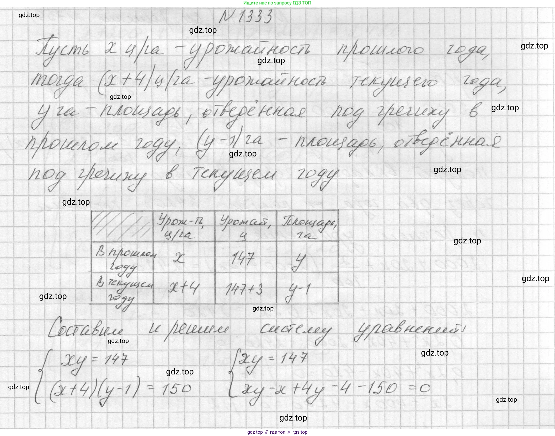 ГДЗ Алгебра, 8 класс Учебник, авторы: Макарычев Юрий Николаевич, Миндюк Нора Григорьевна, Нешков Константин Иванович, Суворова Светлана Борисовна, издательство Просвещение, Москва, 2023, белого цвета, страница 288, номер 1333, Решение