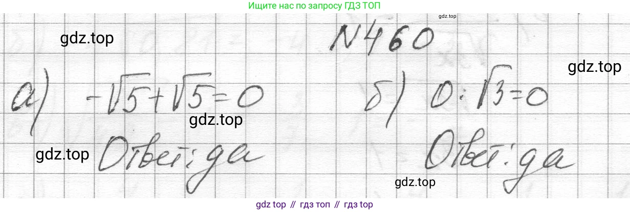 ГДЗ Алгебра, 8 класс Учебник, авторы: Макарычев Юрий Николаевич, Миндюк Нора Григорьевна, Нешков Константин Иванович, Суворова Светлана Борисовна, издательство Просвещение, Москва, 2023, белого цвета, страница 108, номер 460, Решение
