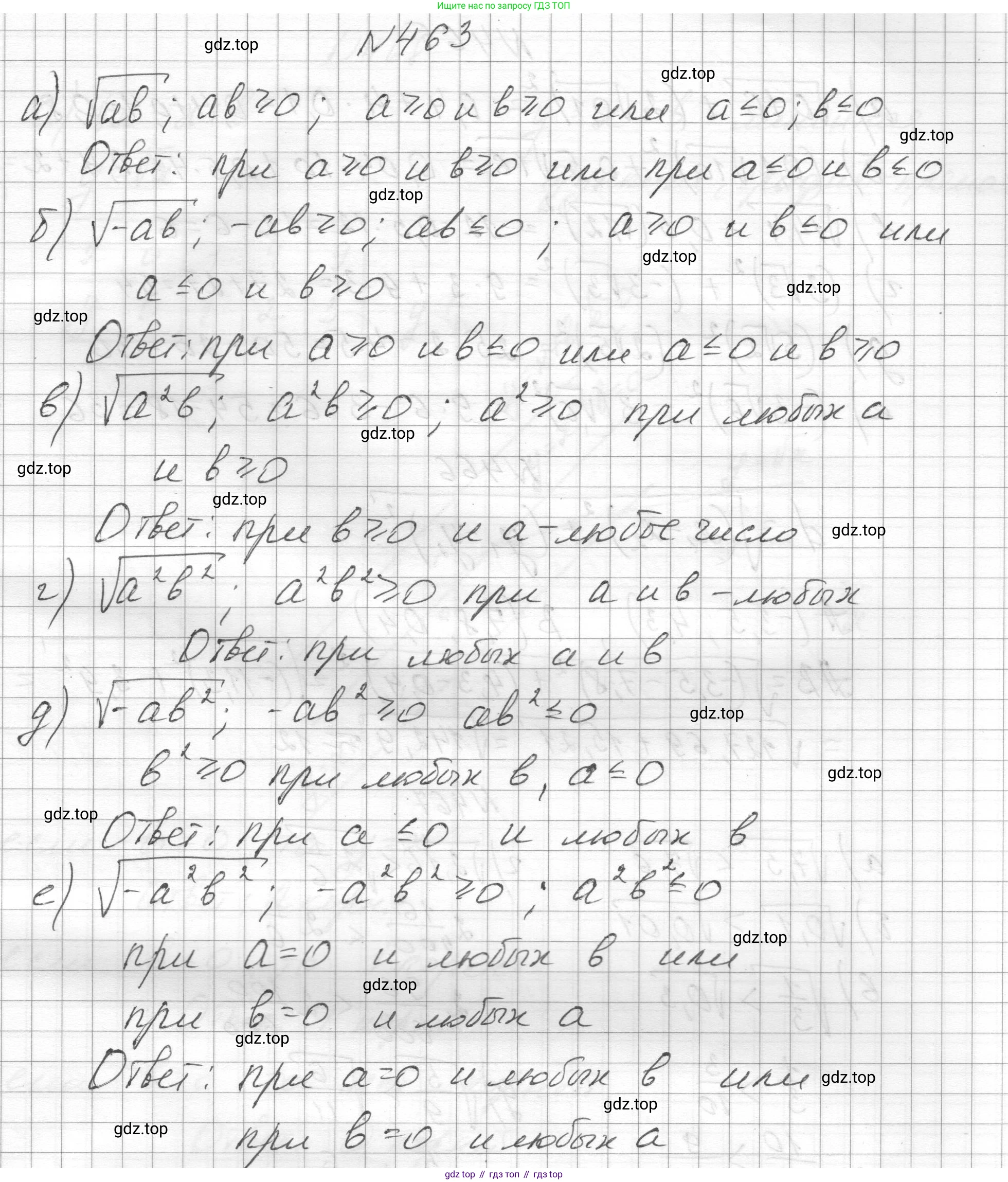 ГДЗ Алгебра, 8 класс Учебник, авторы: Макарычев Юрий Николаевич, Миндюк Нора Григорьевна, Нешков Константин Иванович, Суворова Светлана Борисовна, издательство Просвещение, Москва, 2023, белого цвета, страница 108, номер 463, Решение