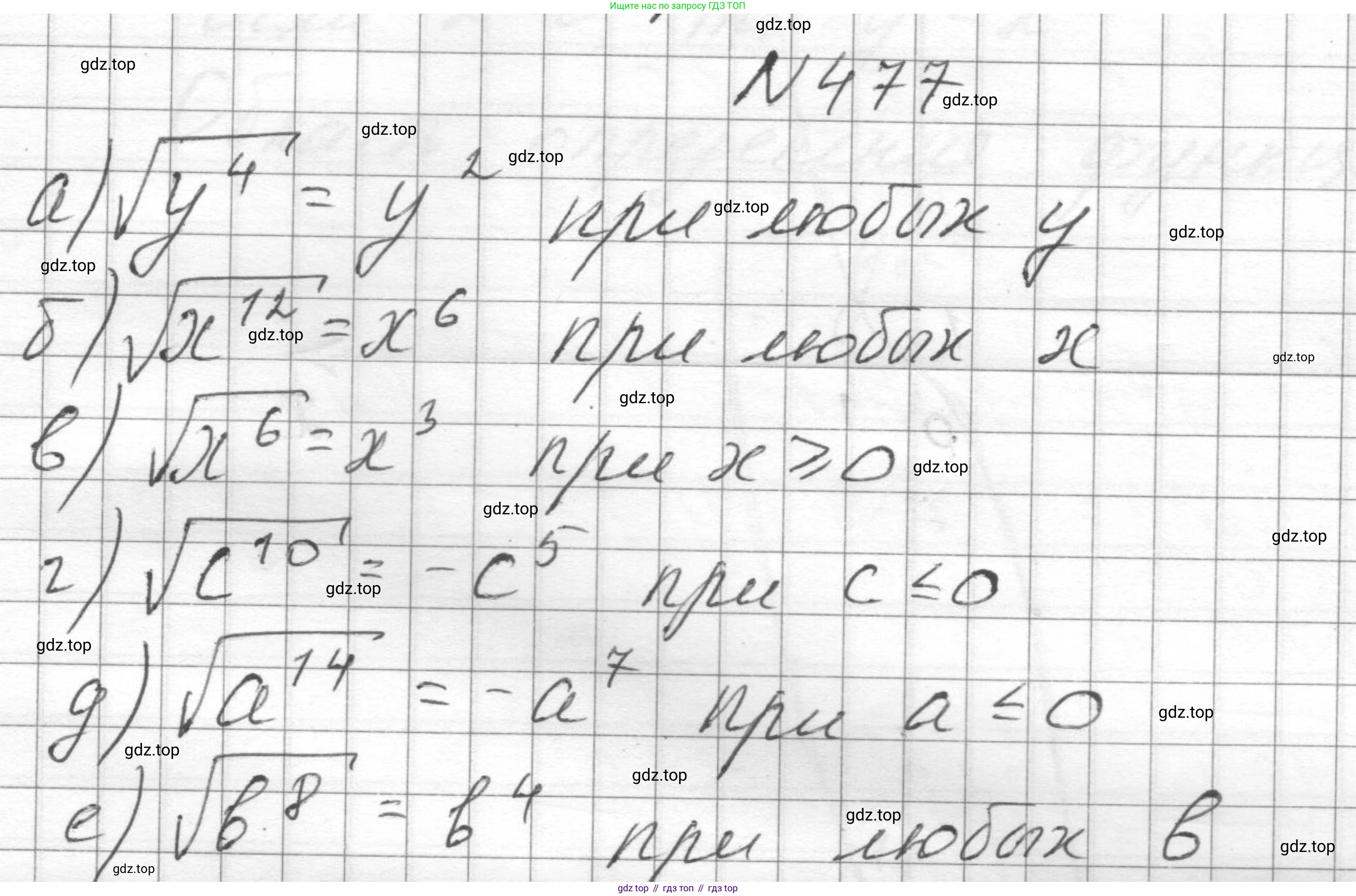 ГДЗ Алгебра, 8 класс Учебник, авторы: Макарычев Юрий Николаевич, Миндюк Нора Григорьевна, Нешков Константин Иванович, Суворова Светлана Борисовна, издательство Просвещение, Москва, 2023, белого цвета, страница 110, номер 477, Решение