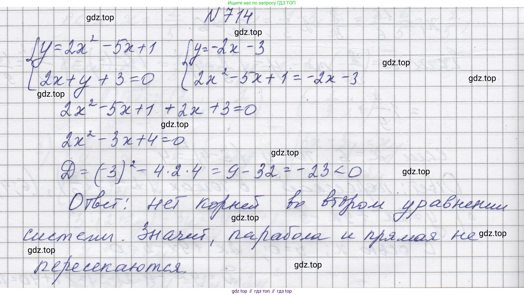 ГДЗ Алгебра, 8 класс Учебник, авторы: Макарычев Юрий Николаевич, Миндюк Нора Григорьевна, Нешков Константин Иванович, Суворова Светлана Борисовна, издательство Просвещение, Москва, 2023, белого цвета, страница 169, номер 714, Решение