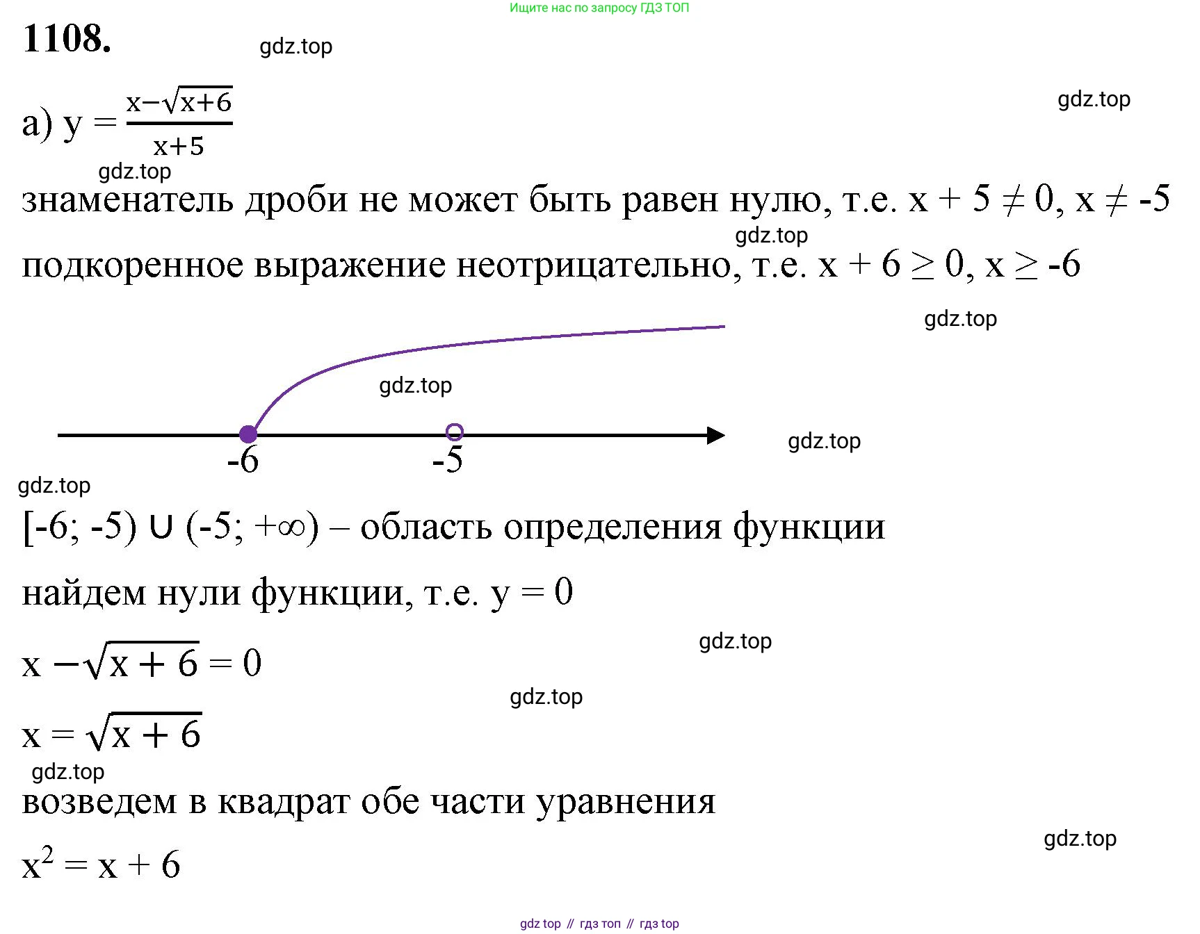 ГДЗ Алгебра, 8 класс Учебник, авторы: Макарычев Юрий Николаевич, Миндюк Нора Григорьевна, Нешков Константин Иванович, Суворова Светлана Борисовна, издательство Просвещение, Москва, 2023, белого цвета, страница 248, номер 1108, Решение 2