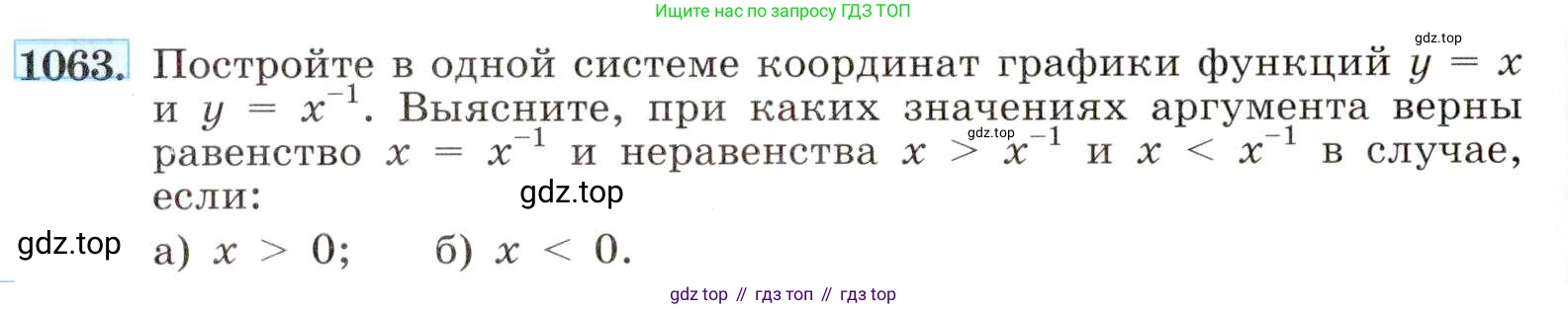ГДЗ Алгебра, 8 класс Учебник, авторы: Макарычев Юрий Николаевич, Миндюк Нора Григорьевна, Нешков Константин Иванович, Суворова Светлана Борисовна, издательство Просвещение, Москва, 2019 - 2022, белого цвета, страница 244, номер 1063, Условие